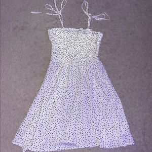white mini dress